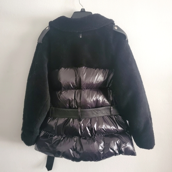 Mackage Rune Sherpa Moto Down Puffer Jacket L - Picture 7 of 9